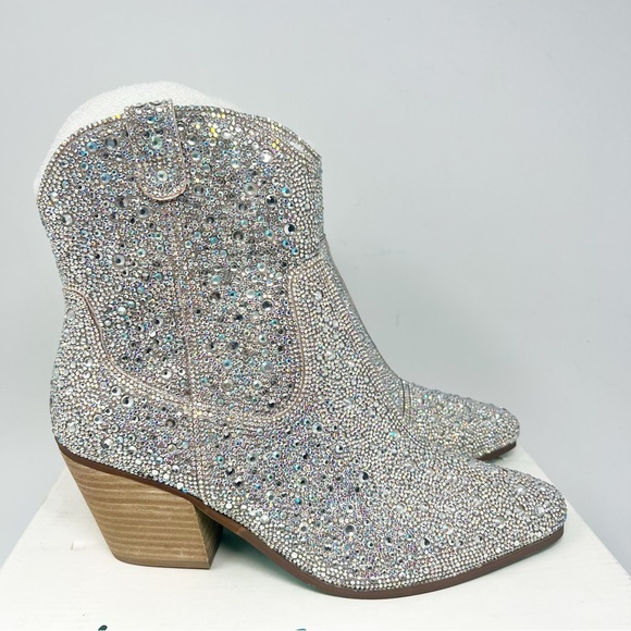 Betsey Johnson Emory Rhinestone Boots
Size 8 Wide - Picture 2 of 8